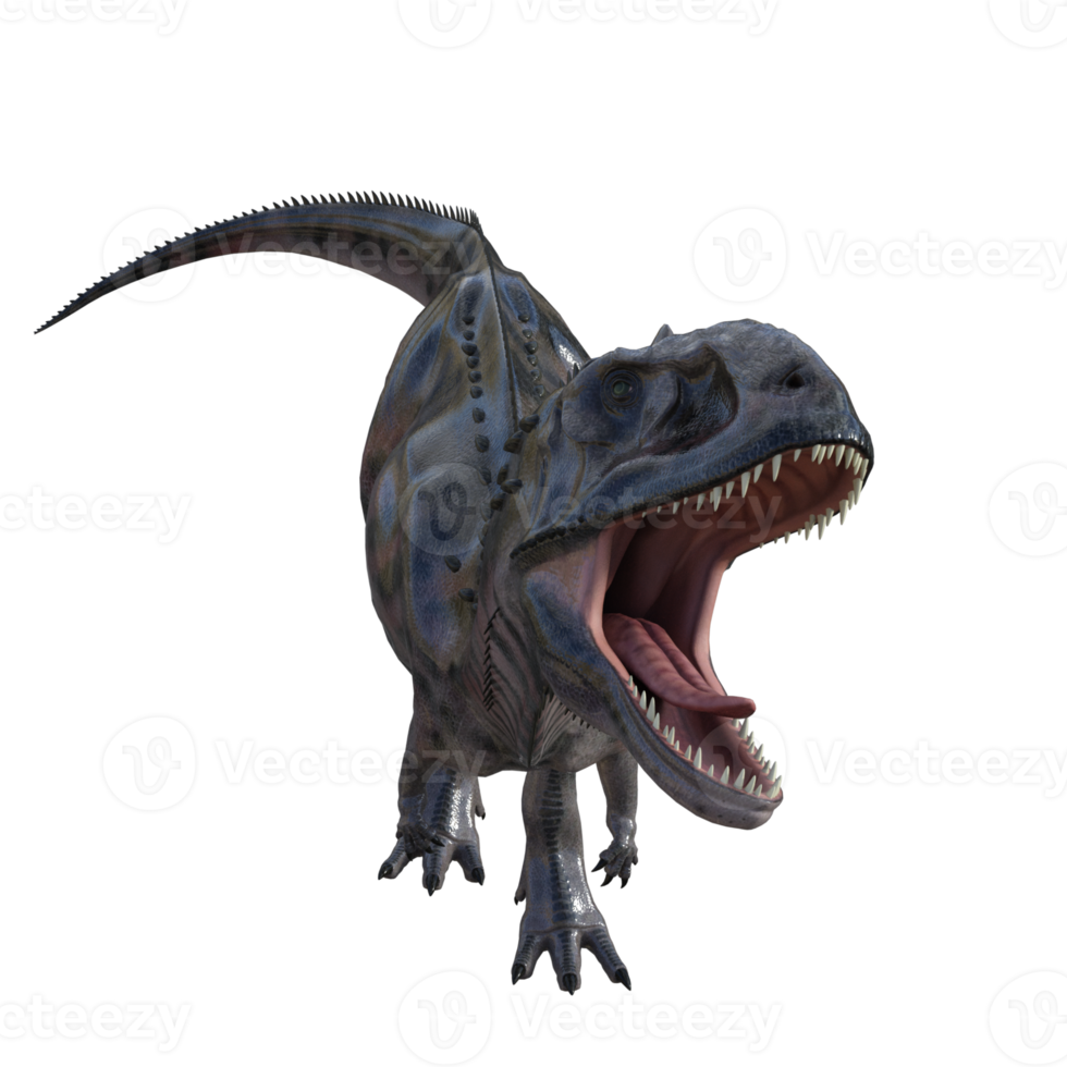 Majungasaurus dinosauro isolato 3d rendere png