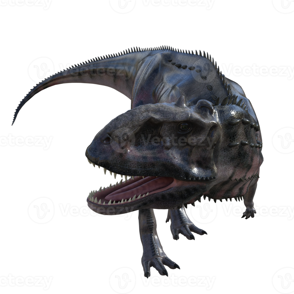 Majungasaurus dinosauro isolato 3d rendere png