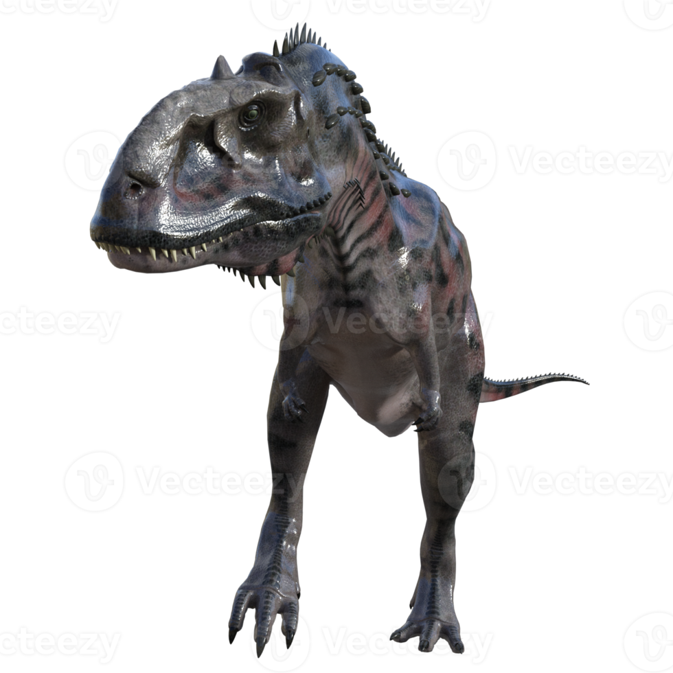 Majungasaurus dinosaur isolated 3d render png