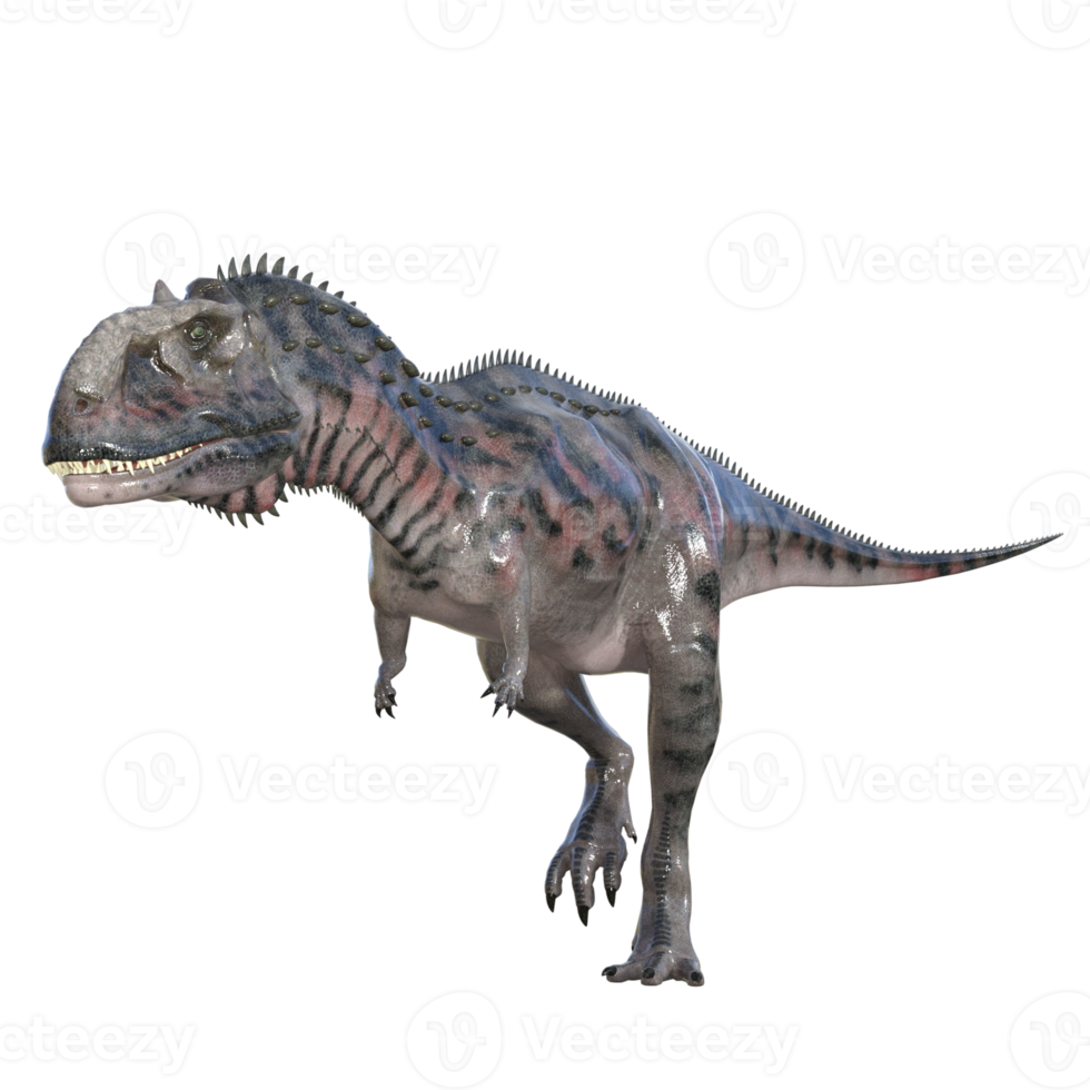 Majungasaurus dinosauro isolato 3d rendere png