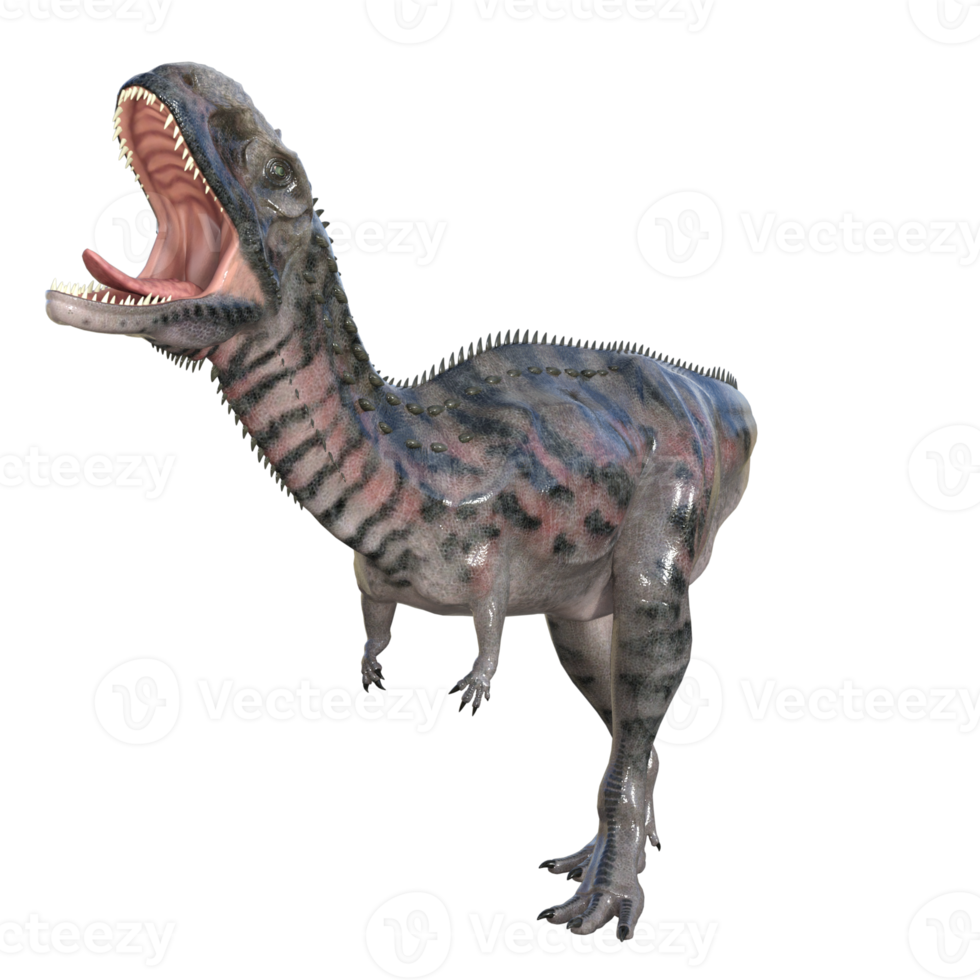 Majungasaurus dinosaur isolated 3d render png