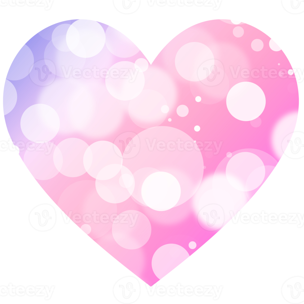 Pink Glitter Heart Png