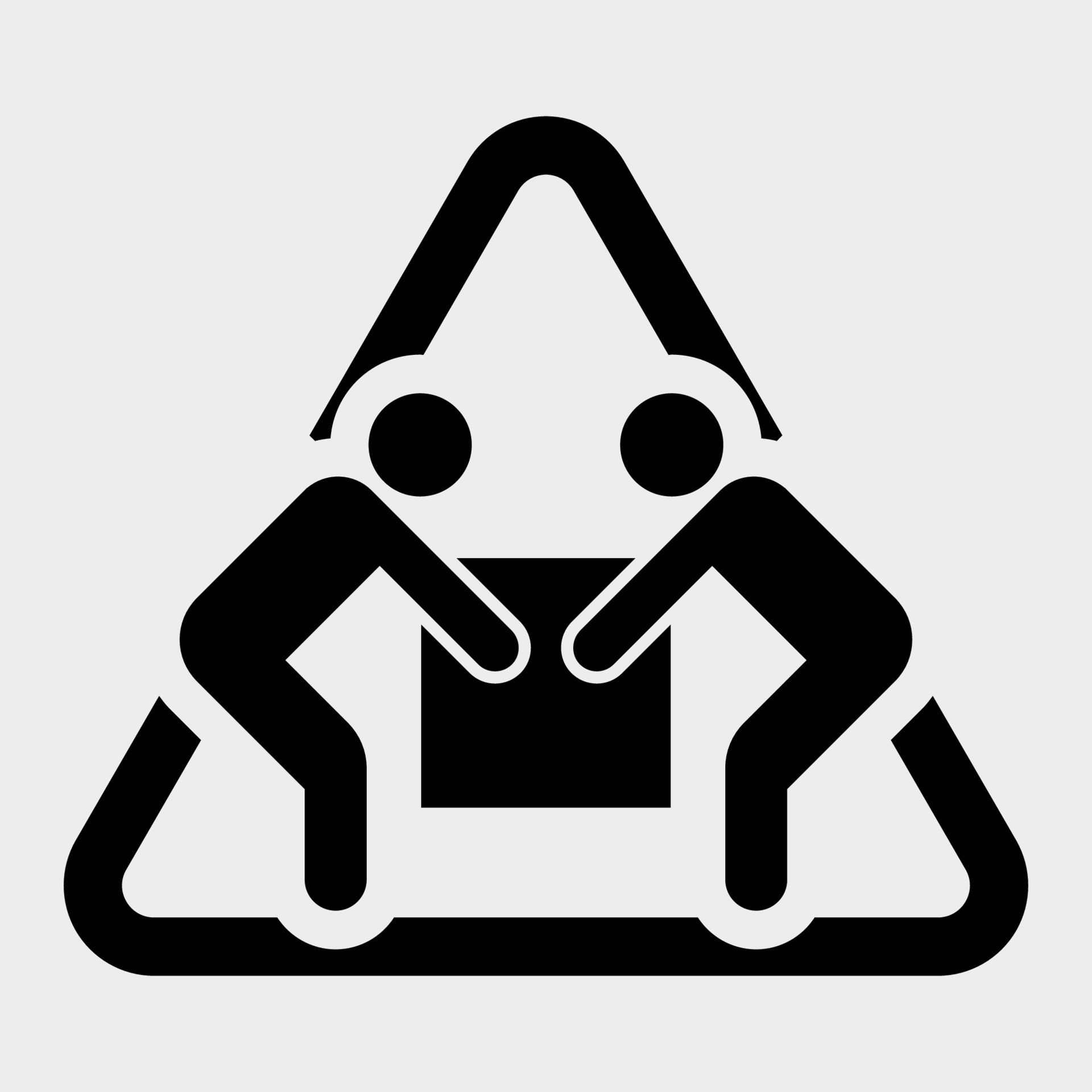 Symbol Two Person Lift Sign Isolate On White Background,Vector