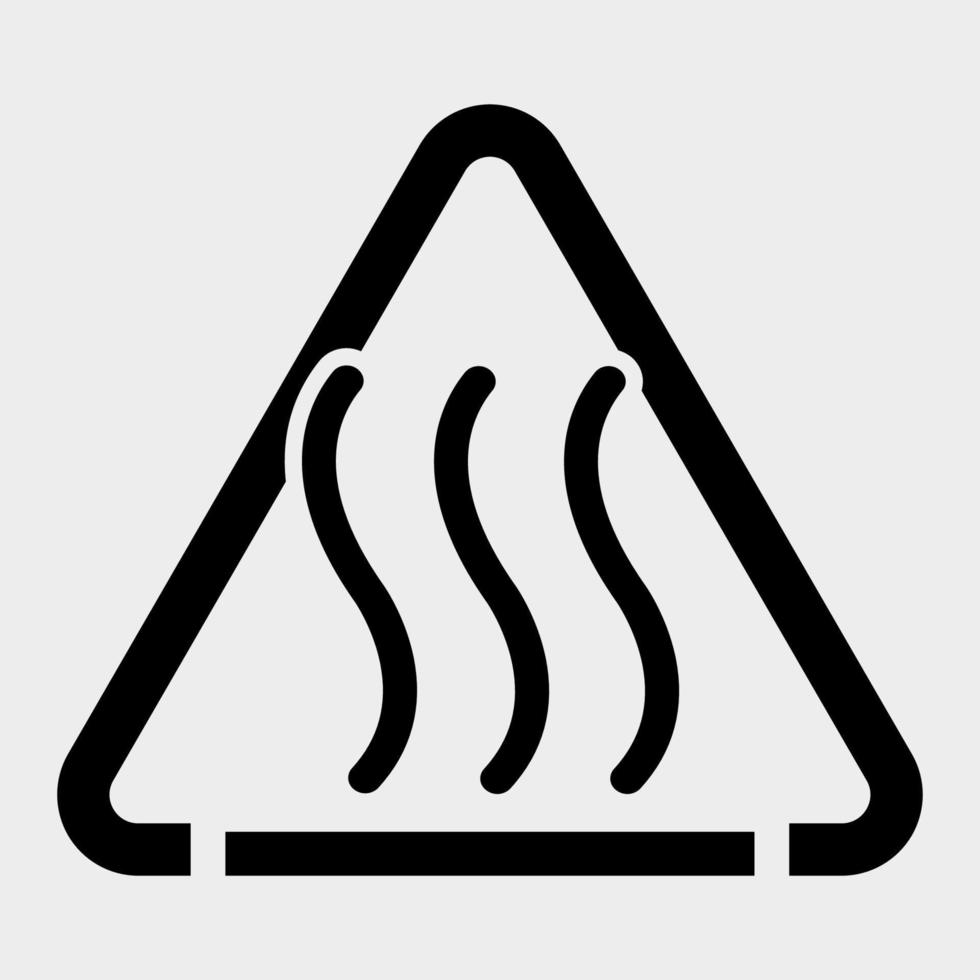 Beware Hot Symbol Sign Isolate On White Background,Vector Illustration EPS.10 vector