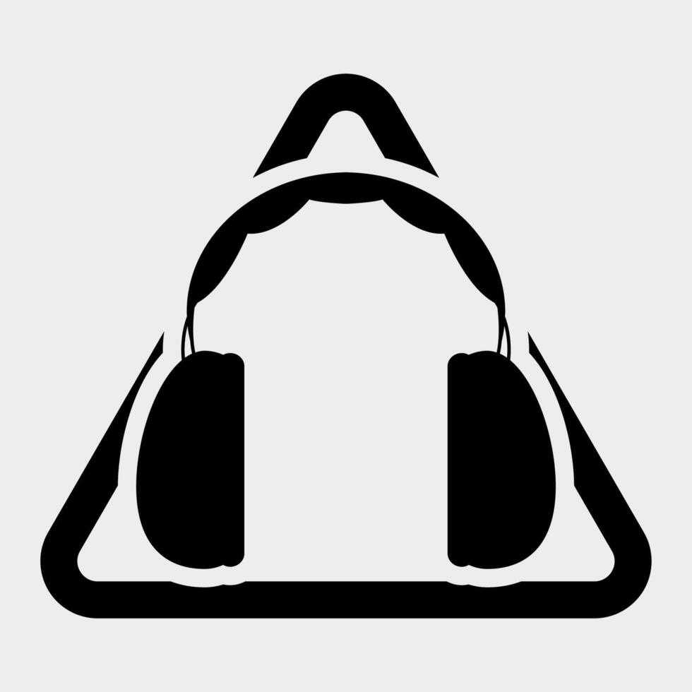 Symbol Ear Protection Required Sign Isolate On White Background,Vector Illustration EPS.10 vector