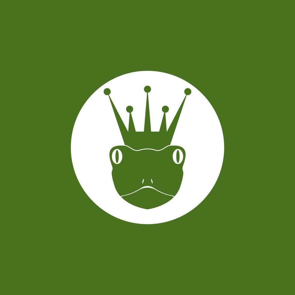 Green frog icon and symbol vector illustration