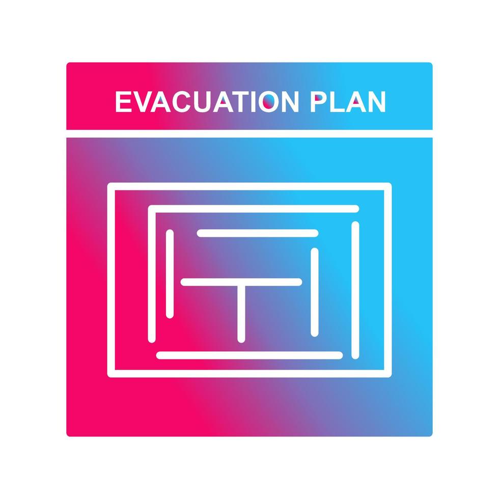Evacuation Plan Vector Icon