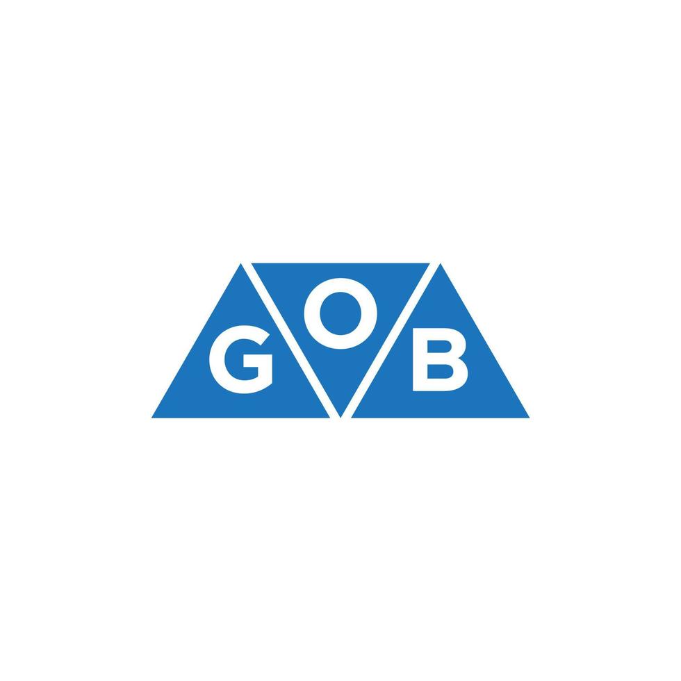 ogb resumen inicial logo diseño en blanco antecedentes. ogb creativo iniciales letra logo concepto. vector