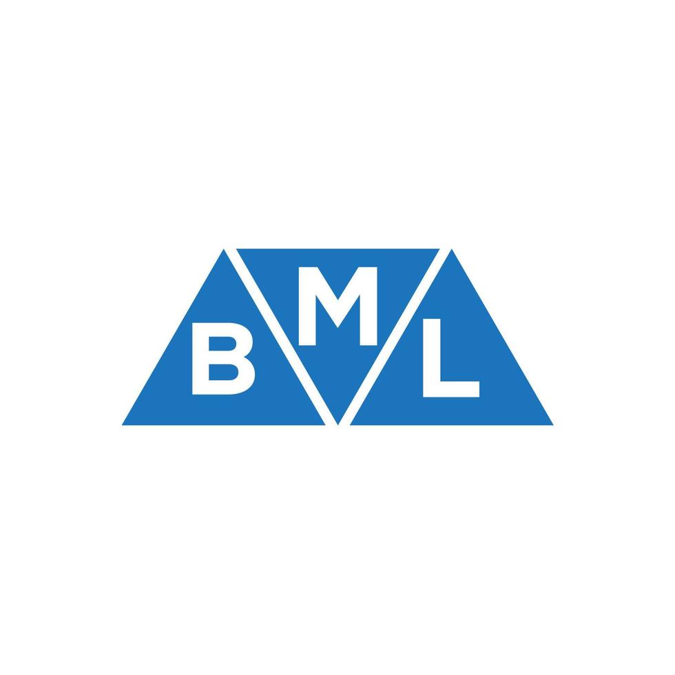 mbl resumen inicial logo diseño en blanco antecedentes. mbl creativo iniciales letra logo concepto. vector