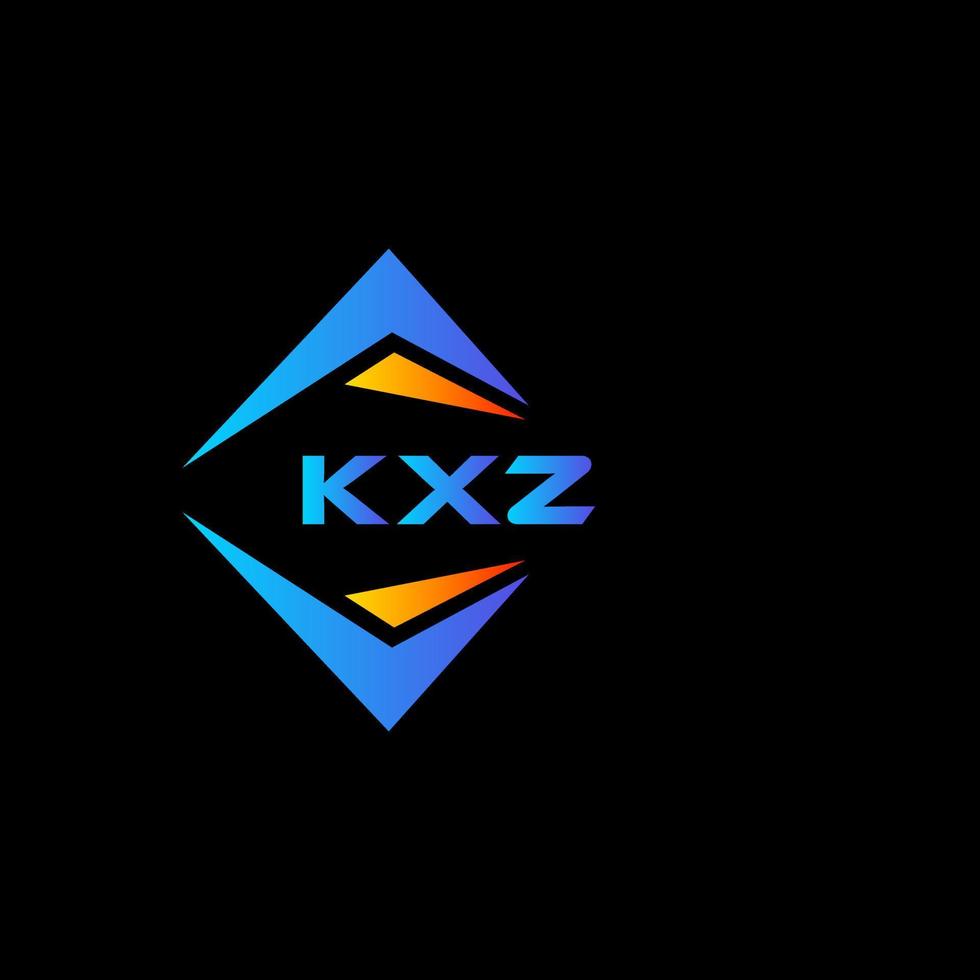 kxz resumen tecnología logo diseño en negro antecedentes. kxz creativo iniciales letra logo concepto. vector