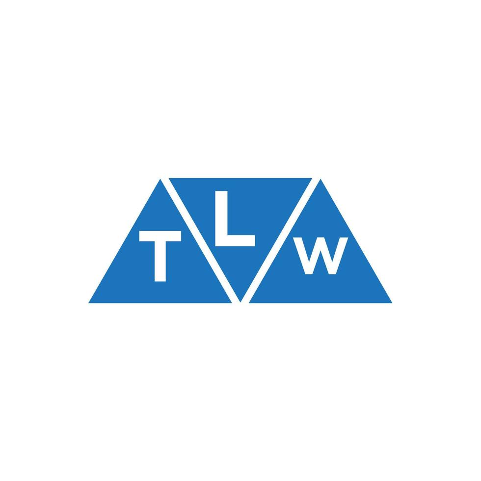 ltw resumen inicial logo diseño en blanco antecedentes. ltw creativo iniciales letra logo concepto. vector