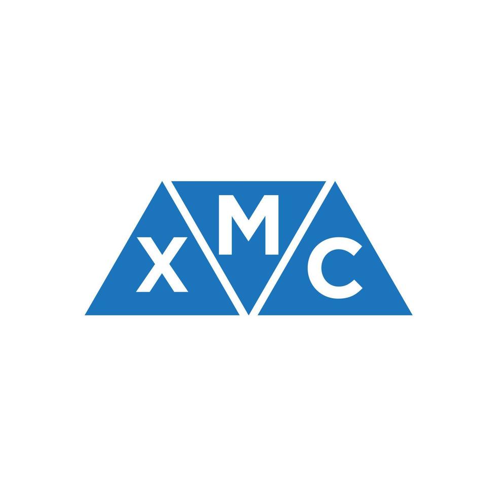MXC abstract initial logo design on white background. MXC creative initials letter logo concept. vector