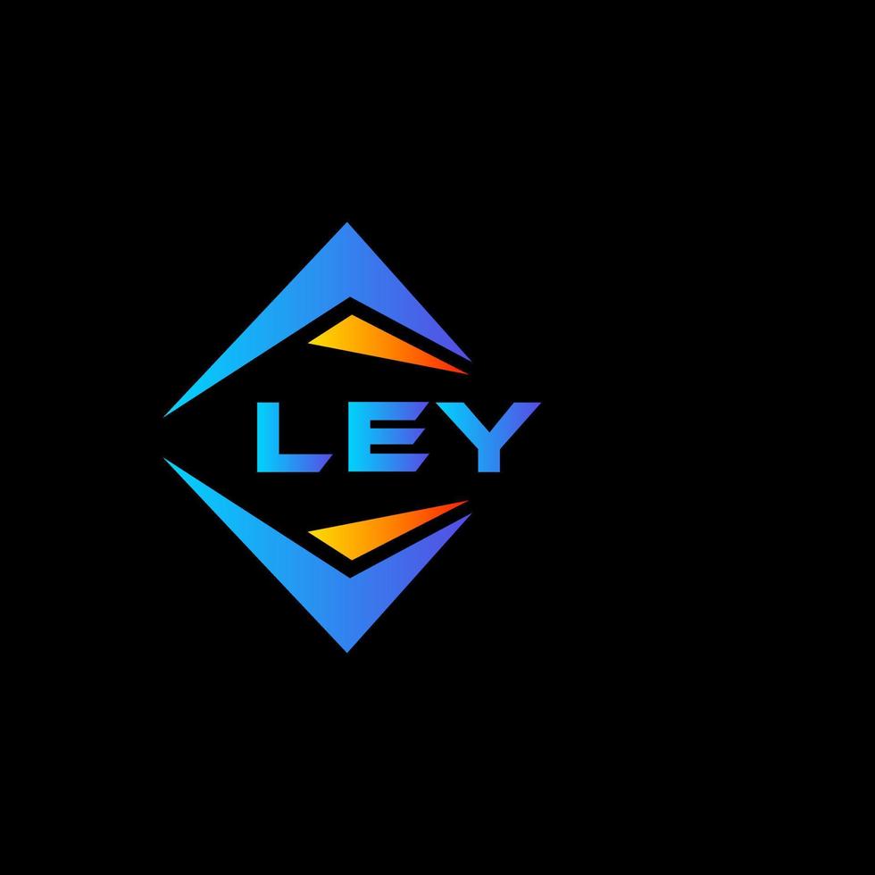 LEY abstract technology logo design on Black background. LEY creative initials letter logo concept. vector