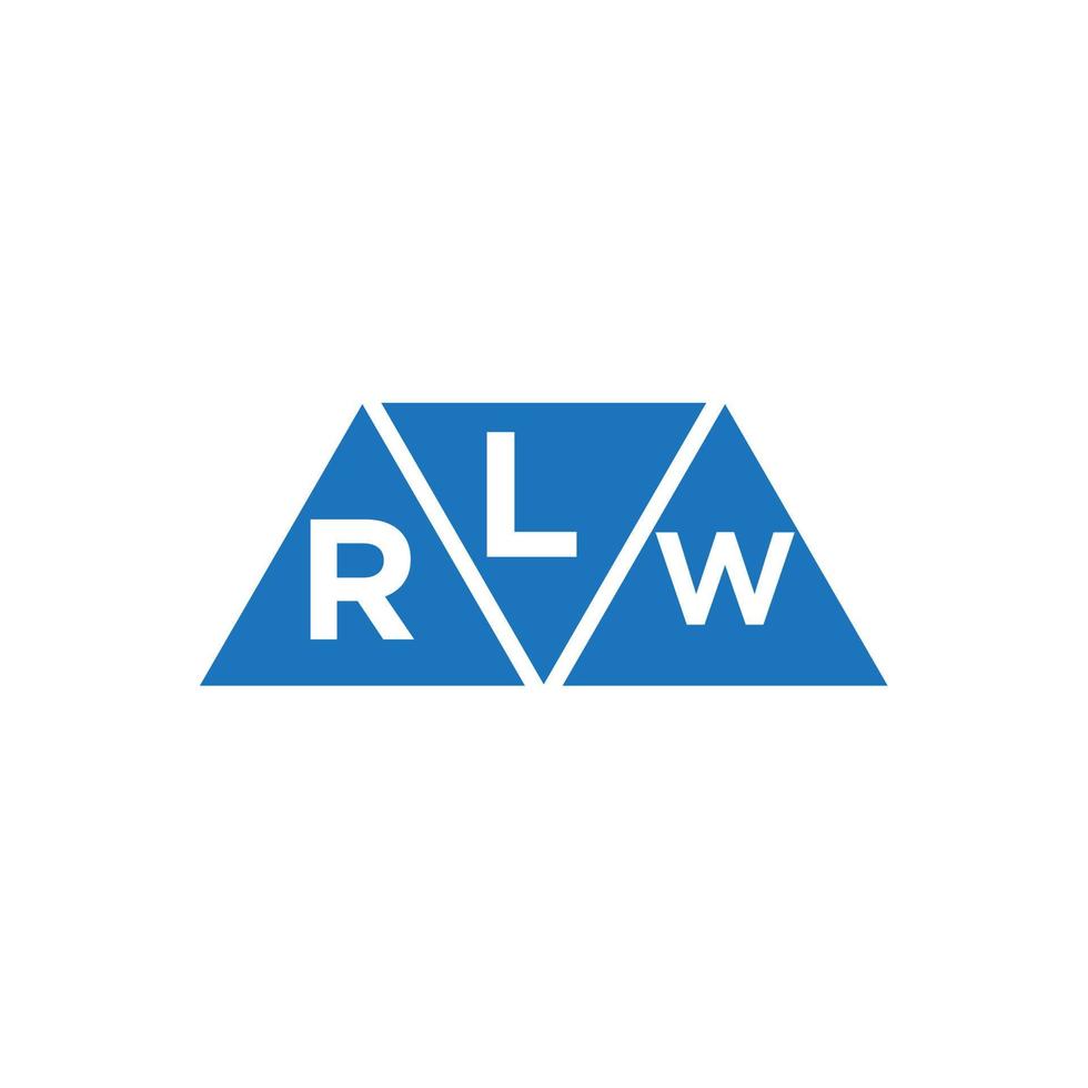 lrw resumen inicial logo diseño en blanco antecedentes. lrw creativo iniciales letra logo concepto. vector