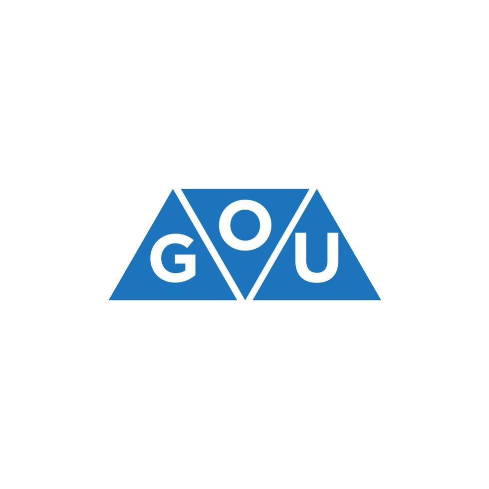 ogu resumen inicial logo diseño en blanco antecedentes. ogu creativo iniciales letra logo concepto. vector