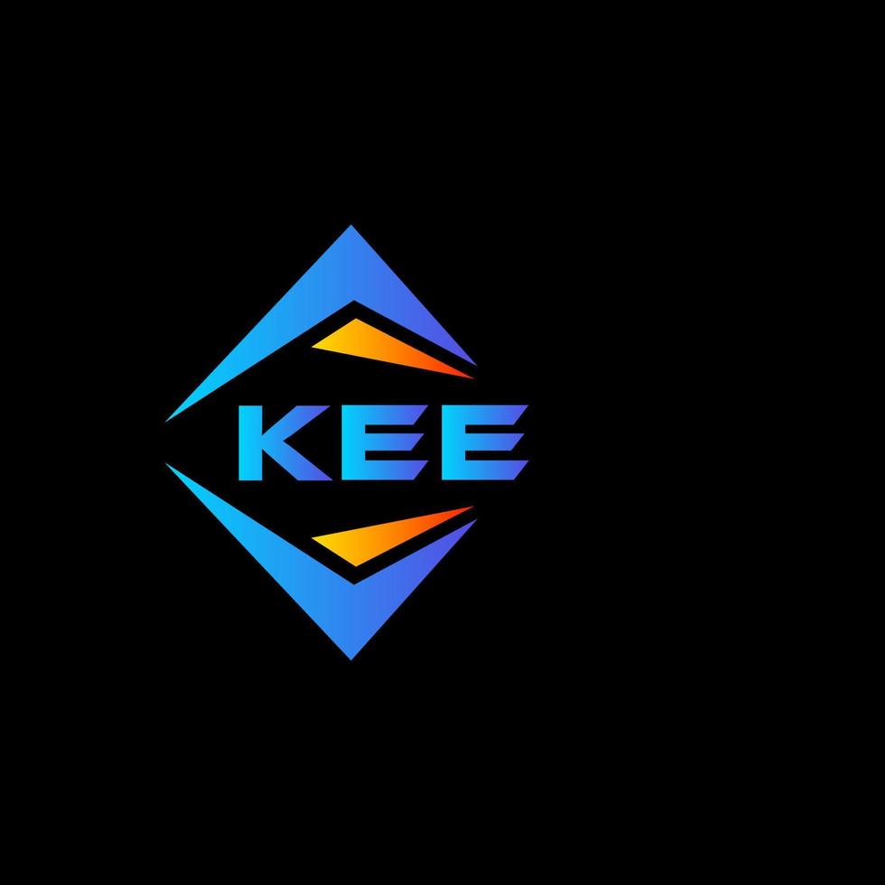 kee resumen tecnología logo diseño en negro antecedentes. kee creativo iniciales letra logo concepto. vector