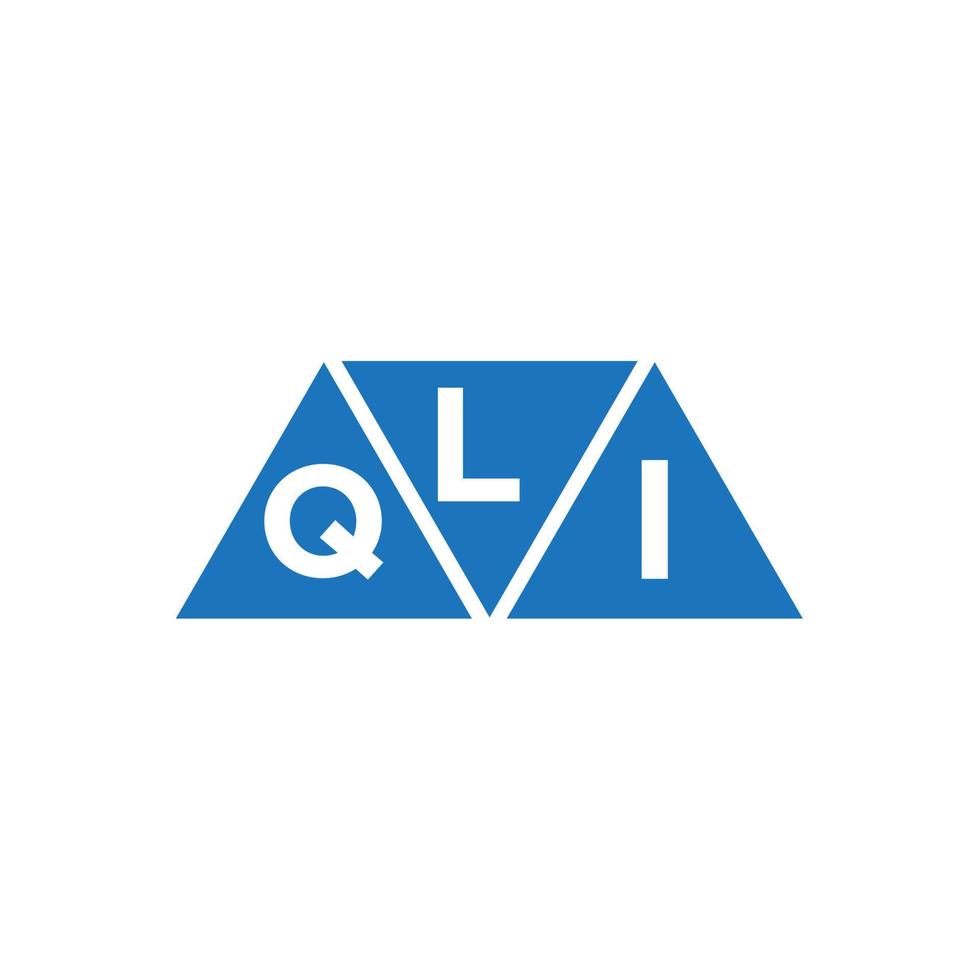 LQI abstract initial logo design on white background. LQI creative initials letter logo concept. vector