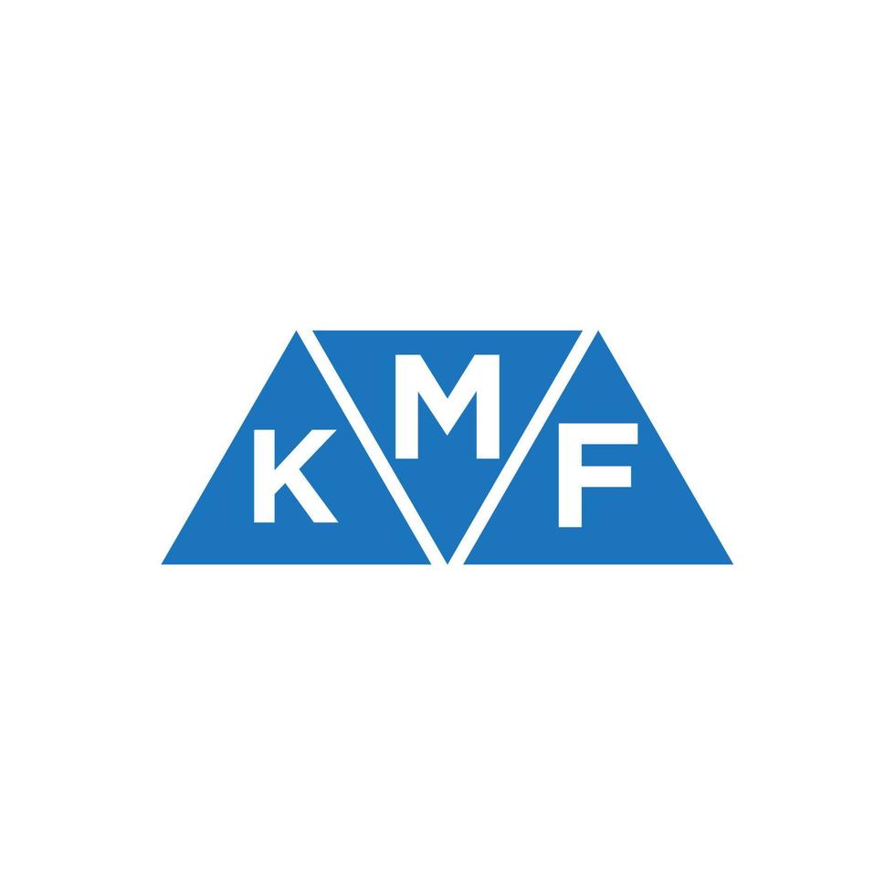 mkf resumen inicial logo diseño en blanco antecedentes. mkf creativo iniciales letra logo concepto. vector