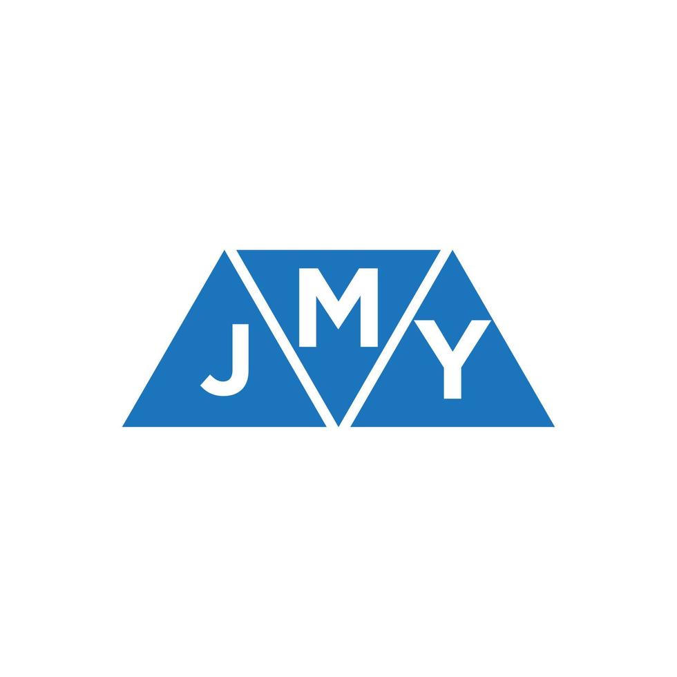 mjy resumen inicial logo diseño en blanco antecedentes. mjy creativo iniciales letra logo concepto. vector