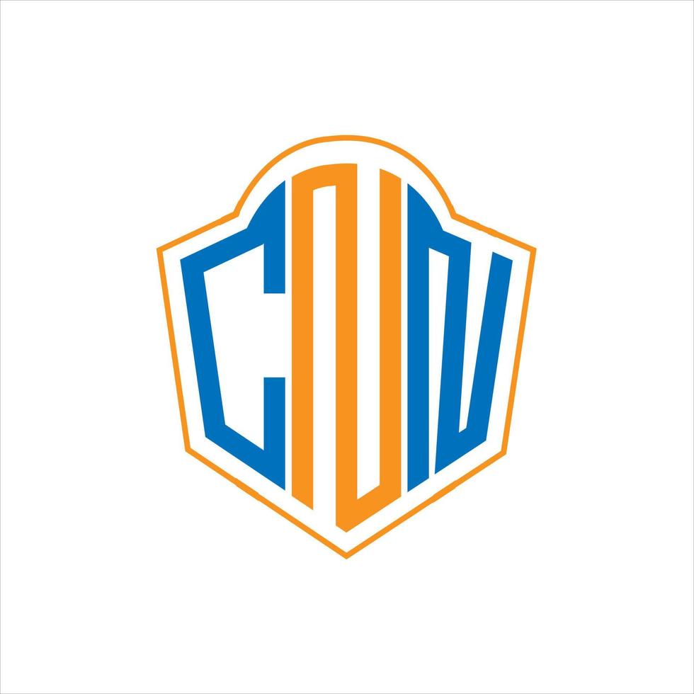 cnn resumen monograma proteger logo diseño en blanco antecedentes. cnn creativo iniciales letra logo. vector