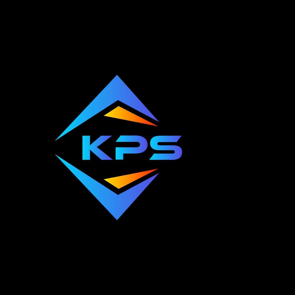 kps resumen tecnología logo diseño en negro antecedentes. kps creativo iniciales letra logo concepto. vector