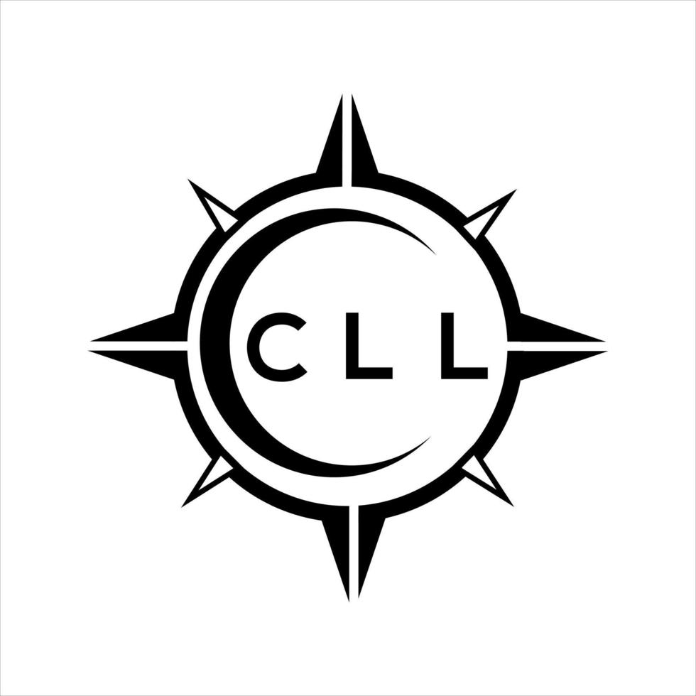CLL abstract technology circle setting logo design on white background. CLL creative initials letter logo. vector