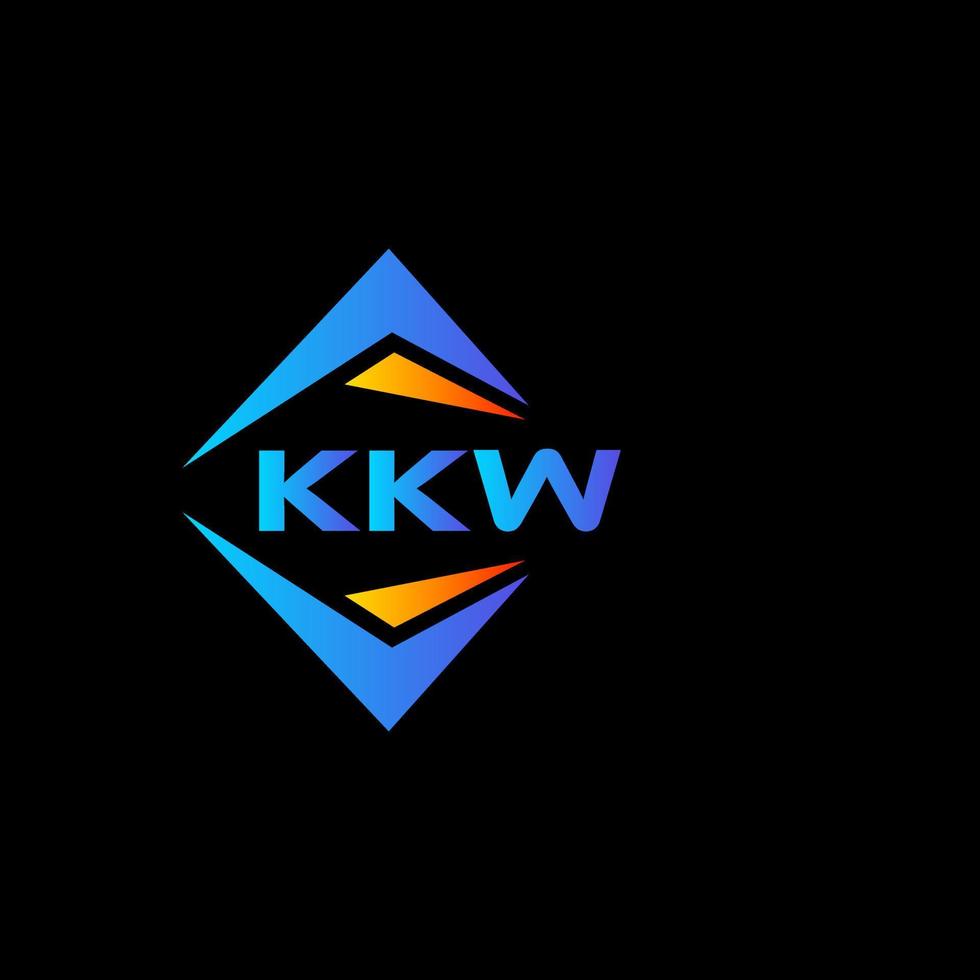 kww resumen tecnología logo diseño en negro antecedentes. kww creativo iniciales letra logo concepto. vector