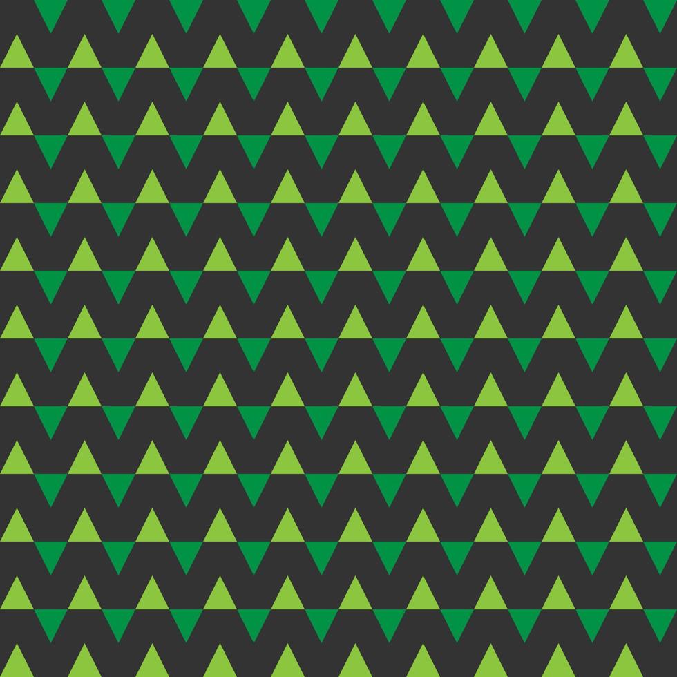 Triangle shape repeating pattern vector background. Interior design, walls, background, pattern design, canvas, green, dark green, dark.