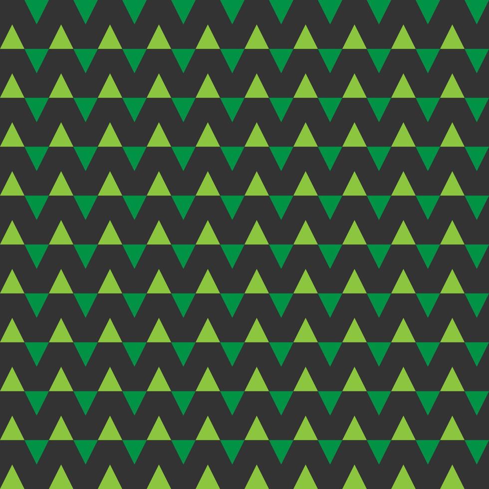 Triangle shape repeating pattern vector background. Interior design, walls, background, pattern design, canvas, green, dark green, dark.