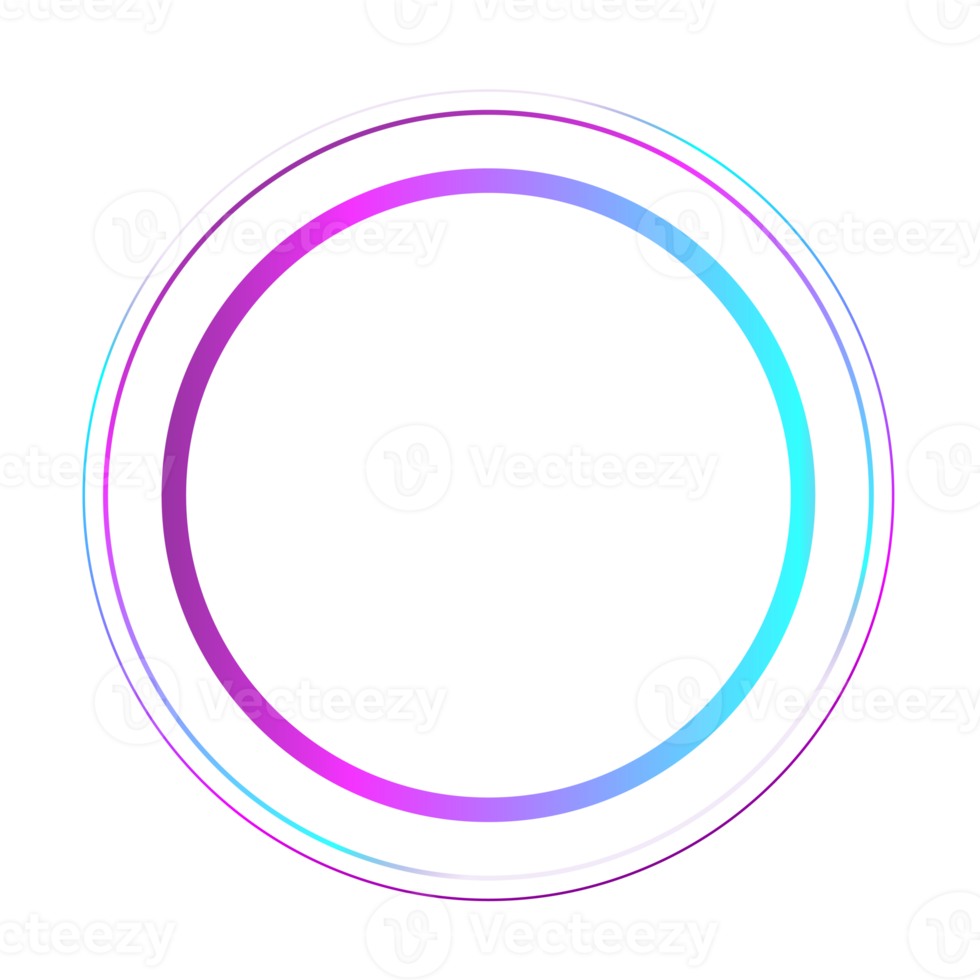 néon pente cercles png