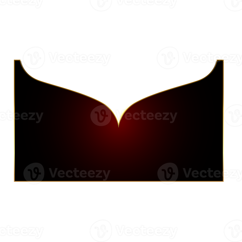 metallic border for modern frame png