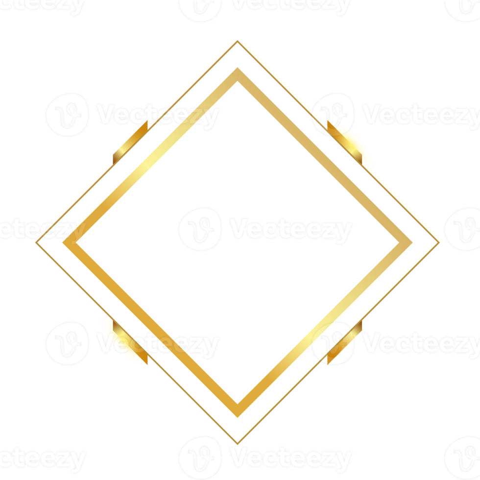 cadre de luxe doré png