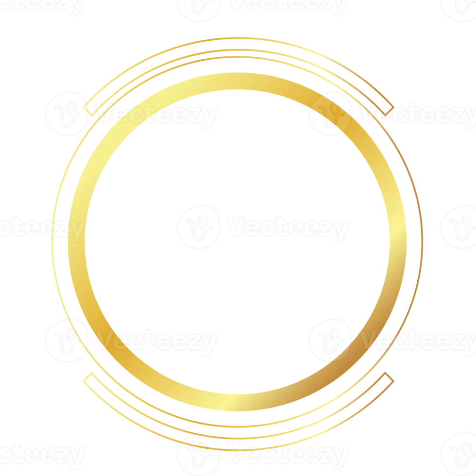 golden circle frame png