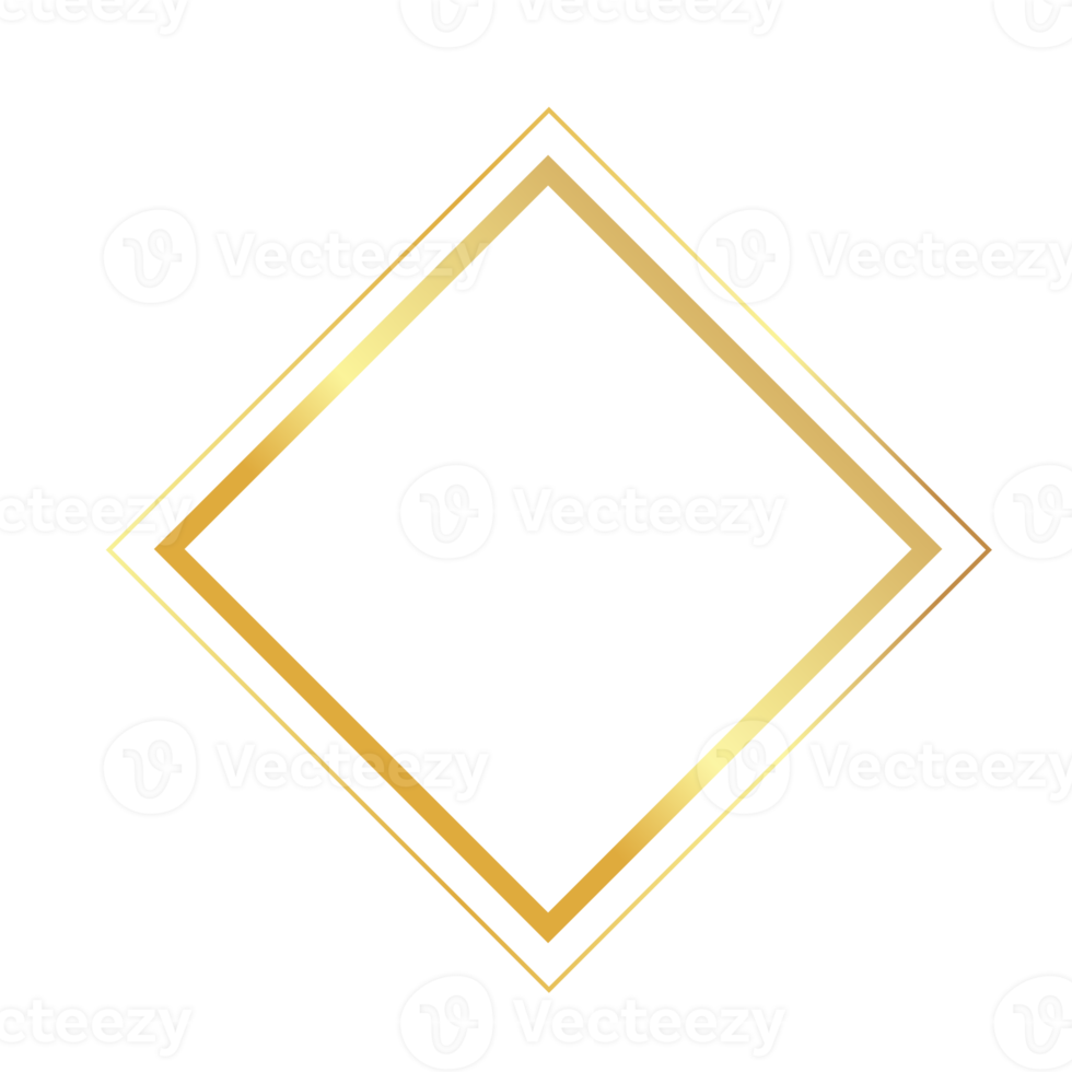 illustration av en gyllene geometrisk ram png