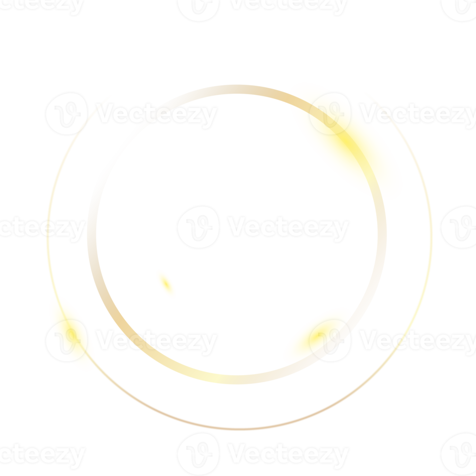 astratto d'oro cerchio elemento png