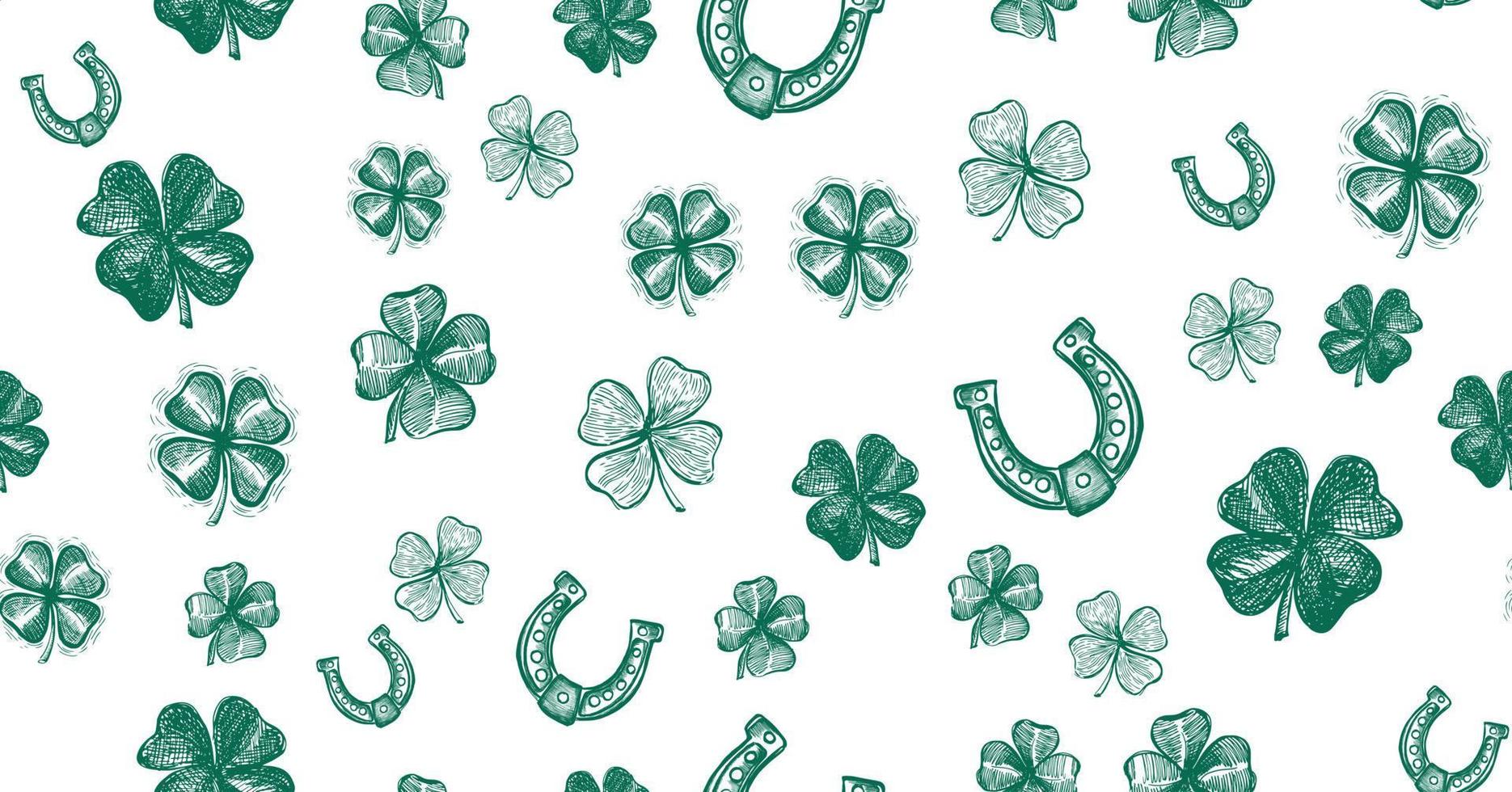 St. Patrick's Day set. Hand drawn illustrations vector