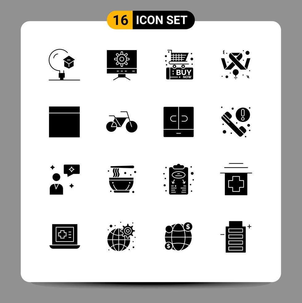 16 Creative Icons Modern Signs and Symbols of wireframe feminism black friday feminine awareness Editable Vector Design Elements