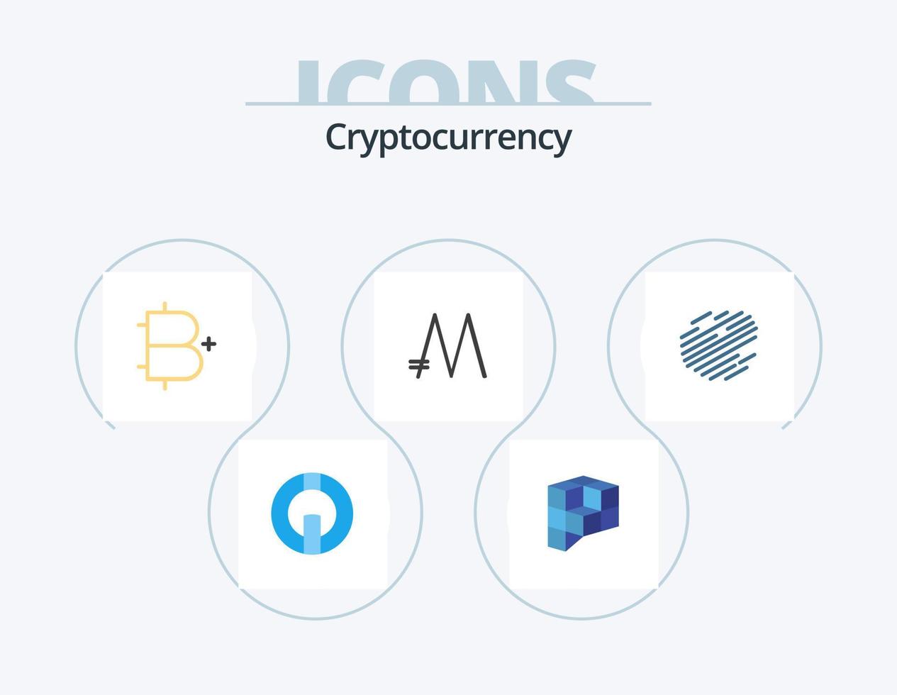 Cryptocurrency Flat Icon Pack 5 Icon Design. factom. crypto. add. coin. plus vector