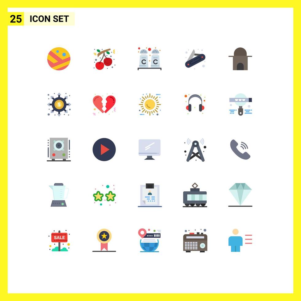 25 Creative Icons Modern Signs and Symbols of islamic building building new year pocket camping Editable Vector Design Elements