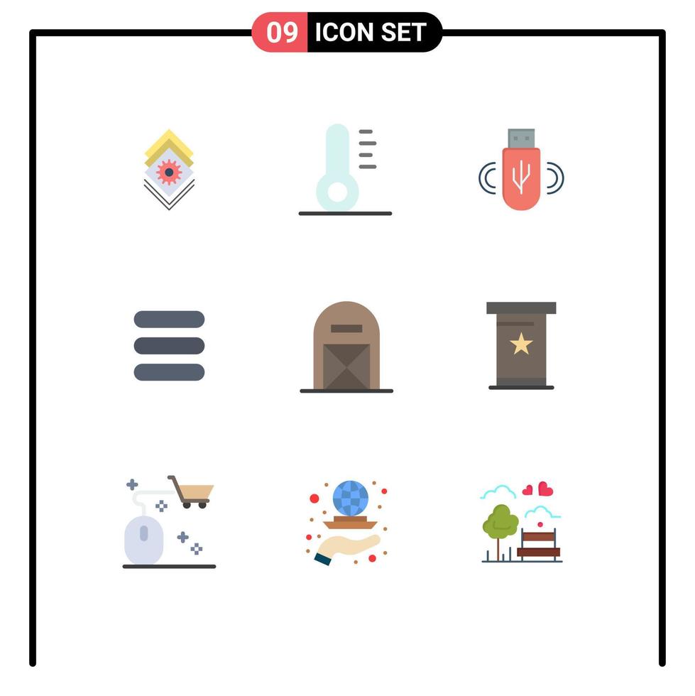 Stock Vector Icon Pack of 9 Line Signs and Symbols for thanksgiving farm data barn text Editable Vector Design Elements