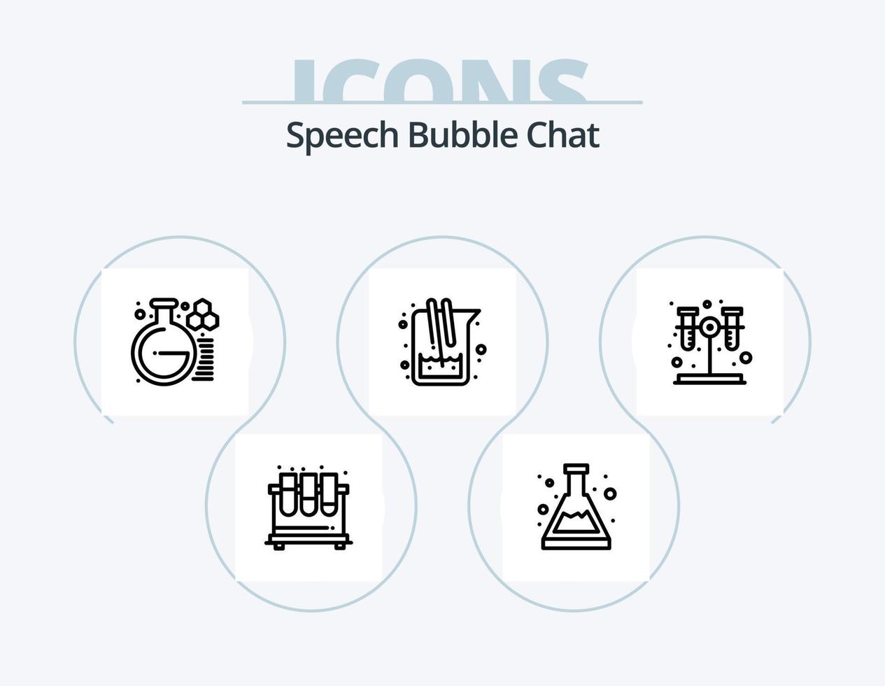 Chat Line Icon Pack 5 Icon Design. . chat. . message vector