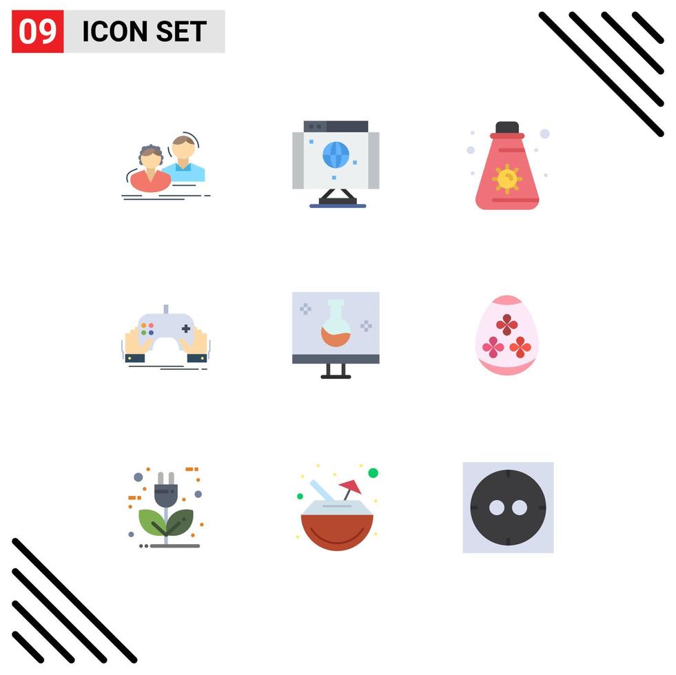 Stock Vector Icon Pack of 9 Line Signs and Symbols for app mobile technology gaming camping Editable Vector Design Elements