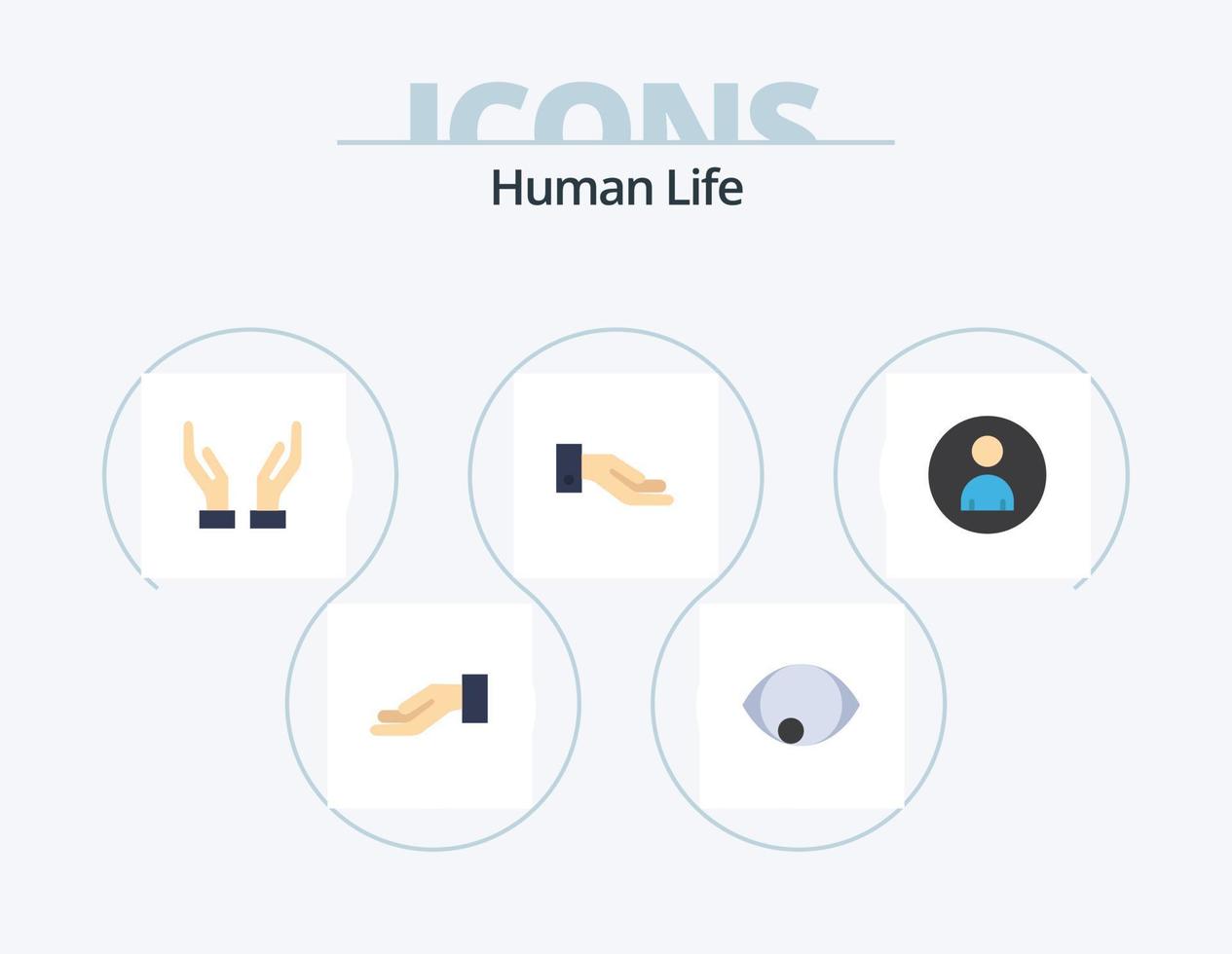 humano plano icono paquete 5 5 icono diseño. . humano. . personas vector