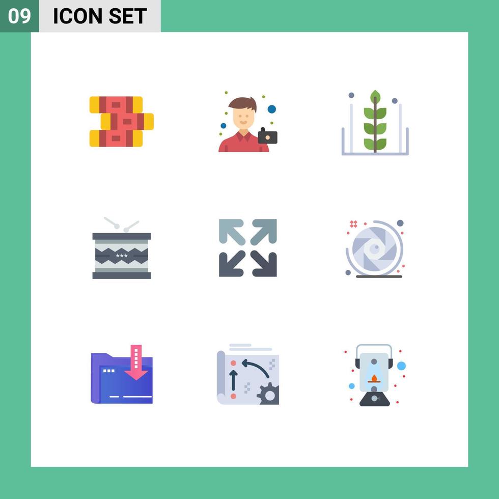9 Creative Icons Modern Signs and Symbols of st irish autumn instrument wheat Editable Vector Design Elements