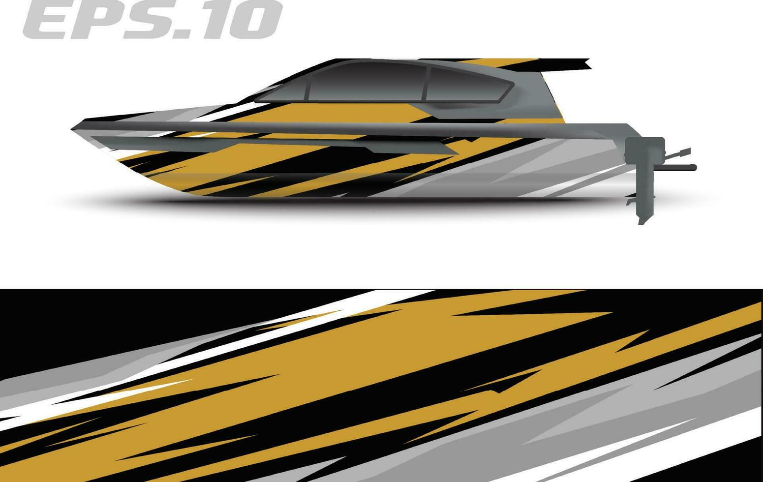 Boat livery vector graphics. Abstract racing background design for car, motorcycle and other vehicle sticker wrap