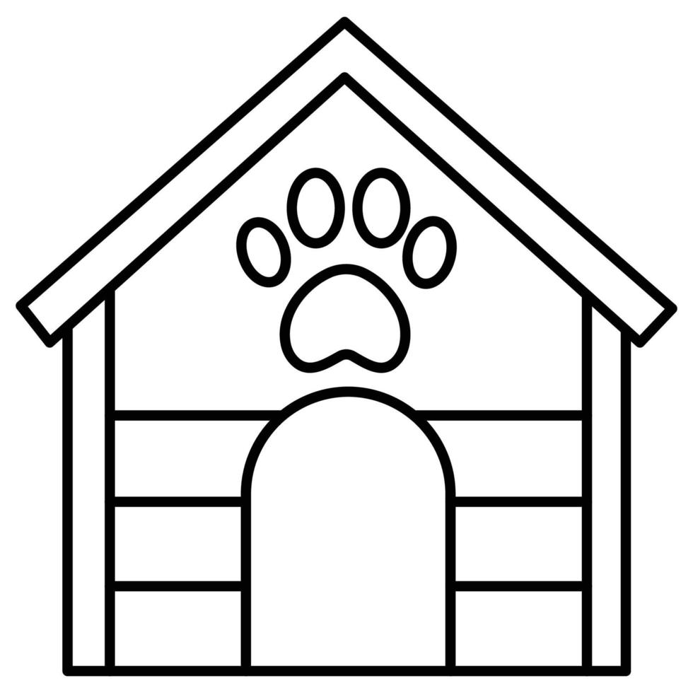 Dog House Which Can Easily Edit or Modify vector