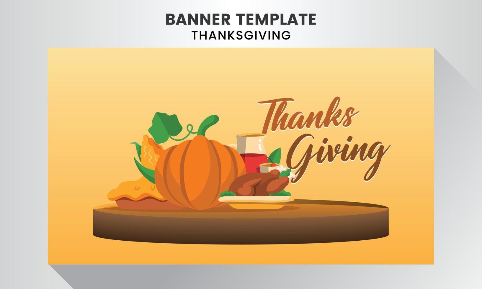 Thanksgiving celebration  background template vector