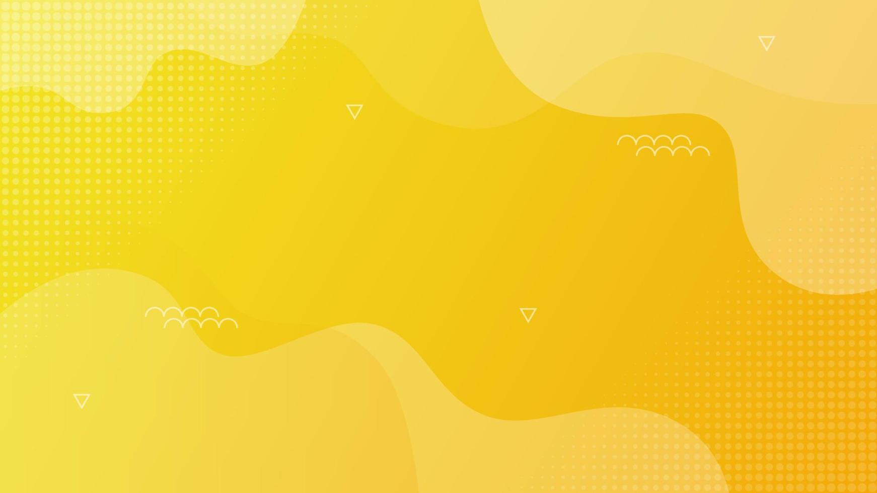 Gradient Yellow Liquid Abstract Background For Wallpaper, Landing Page or Web Banner Eps 10 Editable Vector