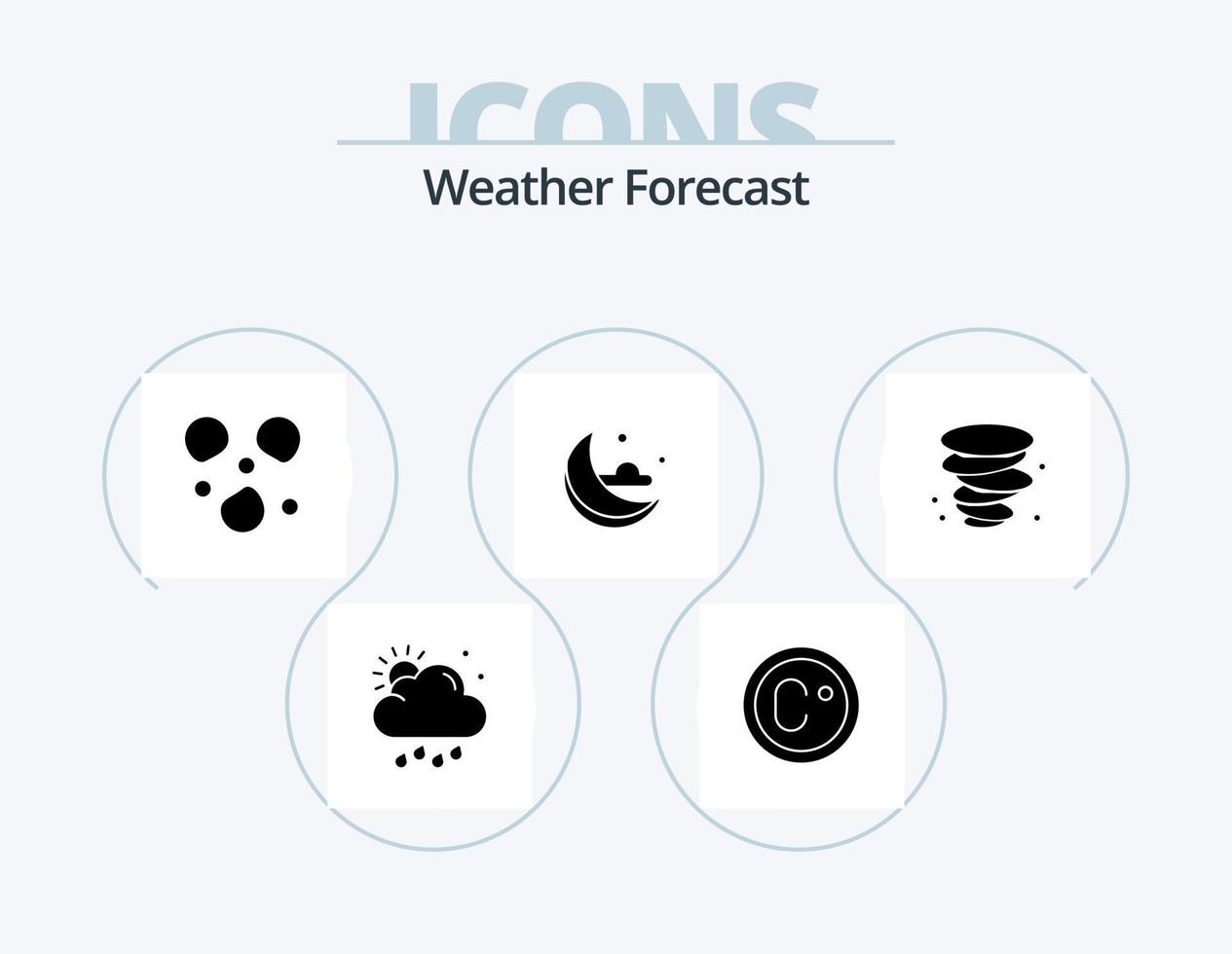 Weather Glyph Icon Pack 5 Icon Design. . wind. ice. weather. weather vector