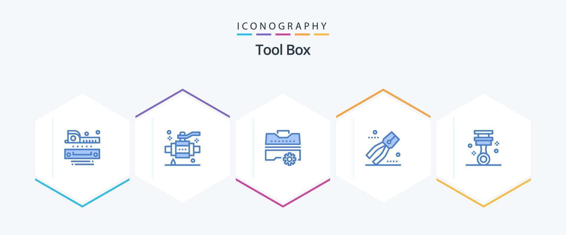 Tools 25 Blue icon pack including garage. tool. construction. pliers. construction vector